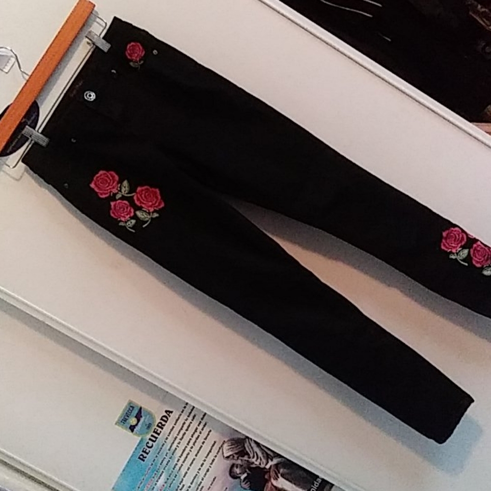 Cute floral jeans